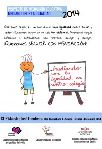 Cartel Mediando por la Igualdad 2014